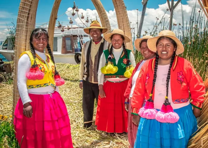Uros Island Titicaca Lake Puno