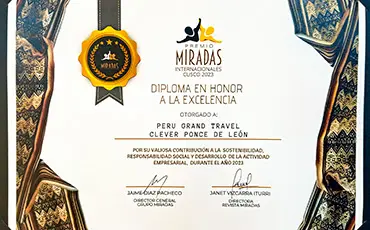 Miradas 2023 award diploma